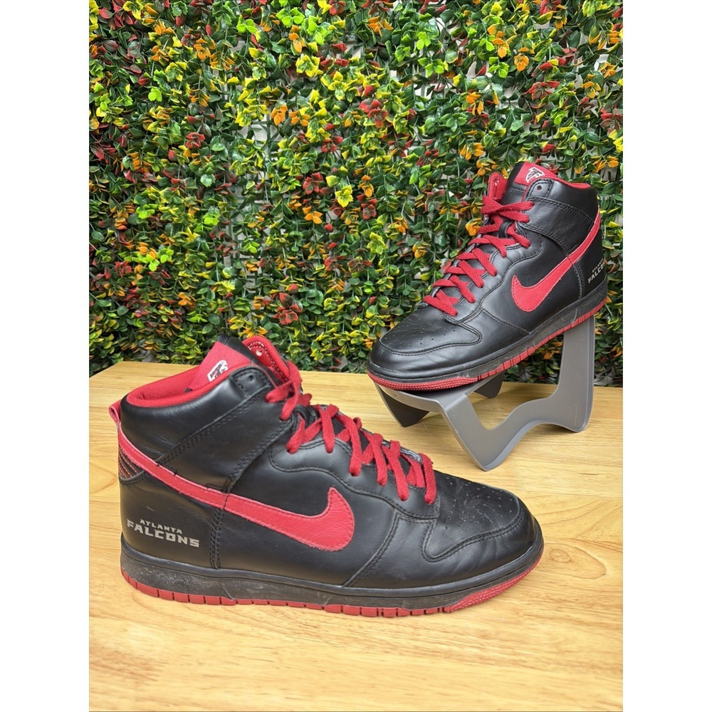 Atlanta Falcons Nike NFL x Dunk‎ High ID 2012 Red Black Bred 535078-901 Men 11